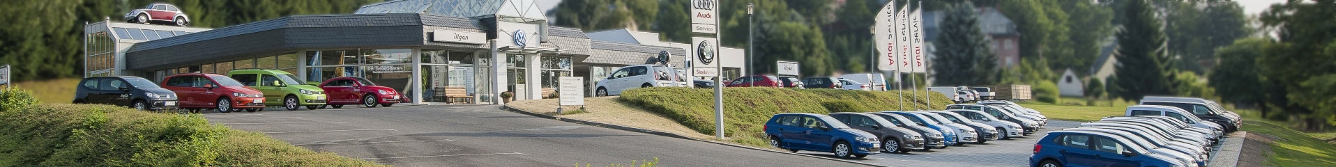 Panoramaansicht Autohaus